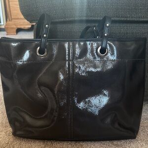 Nine West Dark Brown Tote Bag